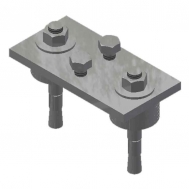 Splice Leveling Plate Assembly w/ Leveling Shims-USP SCW
