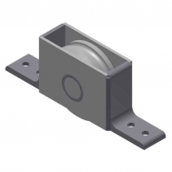3" Bottom Roller Assembly w. S.S. Wheel (650 lb Capacity)