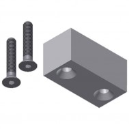 End Stop Block-Blk Ano Alum (315-22) SCW