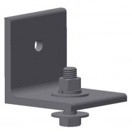 Wall Mount Angle Bracket Assy. @ 24" Cntrs.-Black SCW
