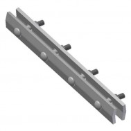 Splice Bars w/ fasteners for 20# Rail (1 Set)-Prime Ptd