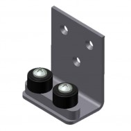 Wall Mounted Concealed Stay DOUBLE Roller x ( )-Zinc
