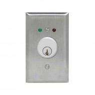 Momentary Keyswitch w/ 2-3/4 x 4-1/2 Face Plate (No Cylinder