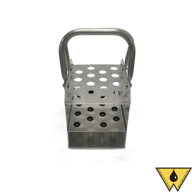CASE CARRYING EQUIP STEEL WITH HOLDER FOR 2-PEAR SHAPED