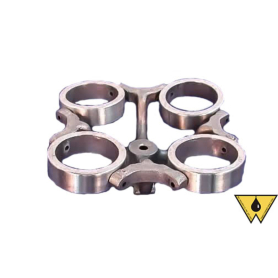 HEAD, 4 PLACE FOR SHORT CONE TUBES