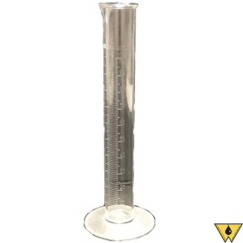 GRADUATED PLASTIC CYLINDER 100ML TPX 1 X 9.5 INCHES 1 ML DIV