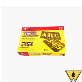 STENCIL LETTERS 4" BRASS