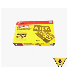 STENCILS INTERLOCKING 3"  0 THRU 9