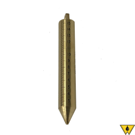 BOB PLUMB BRASS 20 OZ GRADUATED METRIC TO MILLIMETERS