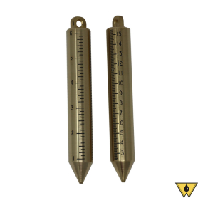 BOB PLUMB BRASS 20 OZ GRADUATED METRIC & ENGLSH