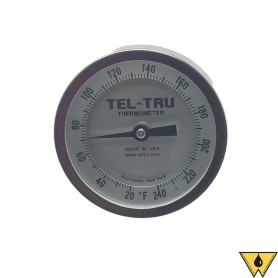 THERMOMETER BI-METAL BKC 20/240F 2 1/2" STEM
