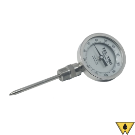 THERMOMETER BI-METAL BTC 20/240F 4" STEM