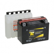 WPX15L-BS   Motorsports Battery AGM 12V 13Ah 230CCA (Acid Bottle Supplied)
