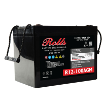 R12-100AGM  Rolls Deep Cycle AGM Battery GR 27 12V 100Ah