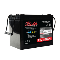 R12-80AGM  Batterie &agrave; d&eacute;charge profonde AGM Rolls GR 24 12V 80Ah