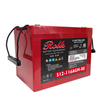 S12-116AGM-RE  Batterie &agrave; d&eacute;charge profonde AGM Rolls GR 27 12V 105Ah