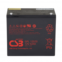 GPL12520   AGM Battery Gr 22NF 12V 52Ah