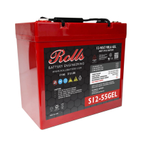S12-55GEL  Rolls Deep Cycle Gel Battery GR 22NF 12V 55Ah