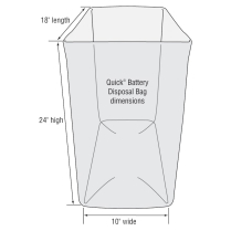 QC510335-010  Sac pour le recyclage des batterie (lot de 10)
