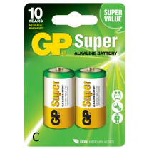GP14A-2UE2   Pile alcaline C GP Super (Carte de 2)