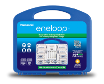 KKJ17MCC82A   4 Position Charger Ni-MH AA/AAA Panasonic Eneloop Deluxe Kit W/Case - Includes 10 Pre-Charged Batteries