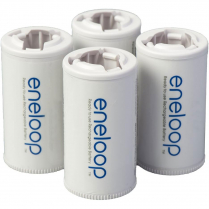 BQ-BS2E4SA   Eneloop &ldquo;C&rdquo; Size Spacers for use with Eneloop AA Battery Cells 4-Pack