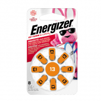 AZ13DP8   13 Hearing Aid Zinc-Air Battery Energizer (Pkg of 8) (Not Taxable)