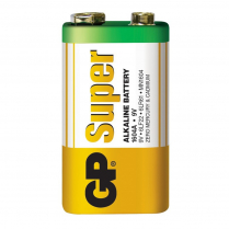 GP1604A-5S1   Pile alcaline 9V GP Super (Vrac)