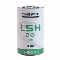 LSH20BA   Lithium Battery 3.6V D Saft High-Rate/Pulse