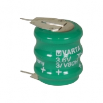 3/V80H-2   Memory Backup Battery Ni-MH 3.6V 60mAh 2-Pin Varta