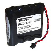 PAC-DL4B   DOORLOCK PAC ALKALINE 6.0V 2500MAH B-CON (BOM)