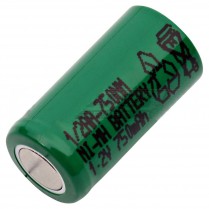 HR-750AAH      Ni-MH 2/3AA Cell 750mAh