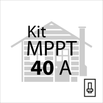 KIT-40BR-CH  Kit d'accessoires pour MPPT 40A 12/24/48V avec disjoncteur pour chalet