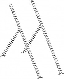 UNI-GR/04   Ground/Roof PV mount 90"