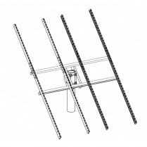 UNI-TP/10   Top Pole PV Mount 2 x 115"