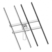 UNI-TP/10LL   Top Pole PV Mount 2 x 115"  103"