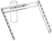 UNI-SP/01A   Side Pole PV Mount 27.5"