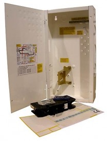 MNDC250-L   (Discontinu&eacute;) Mini DC Disconnect avec disjoncteur 250A/125Vcc - gauche