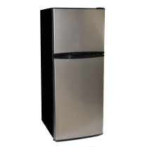 REF-283SS   12/24V 2-Door Refrigerator/Freezer 10 ft&sup3; Stainless Steel/Black