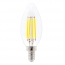 EWL-LEDC37-4-WW   Clear C37 Type Filament LED Bulb 12V 4W Warm White (Pkg of 2)