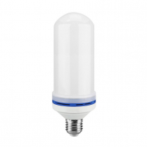 EWL-FL190-12V   Ampoule givr&eacute;e &agrave; DEL &agrave; effet de flamme 12V 4W 190mm E26 1500K (orang&eacute;)
