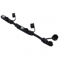 QC9113   Stud to Stud Overmolded Harness 2/0 Black 14"