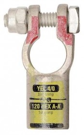 QC4040-005P   Quick Straight Clamp Connector 4/0 AWG Positive Crimp (Pack of 5)