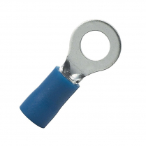QC160204-100   PVC Insulated Ring Terminal 16-14 AWG #10 (Pack of 100)