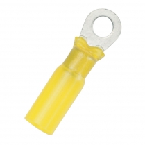 QC164407-025   Heat-Shrink Insulated Ring Terminal 12-10 AWG 3/8" (Pack of 25)