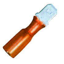 QC164153-100   Heat-Shrink Insulated Male Disconnect 22-18 AWG .250" (Pack of 100)