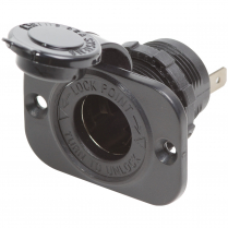 BS1011   Black Dash Socket 12V with Watertight Cap