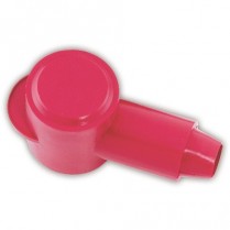 QC5749-005R   Red Tab Insulator 1.37" O.D. Terminal Protector 3/0 - 4/0 AWG (Pack of 5)