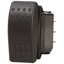 BS7930   Contura II Switch SPST Black - OFF-(ON)