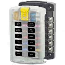 BS5029   ATO/ATC Fuse Block - 12 Circuits with Cover